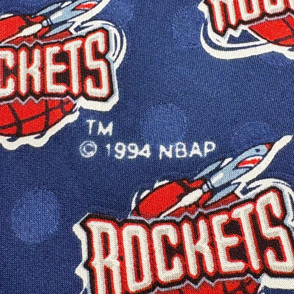 Vintage Houston Rockets 1994 Neck Tie NBAP AOP Tie Made‎ in the USA by RM Sport